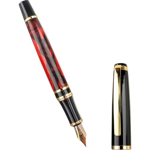 Luxury Quality 876 Centennial Resin Fountain Pen Iridum 0.5mm Nib with Converter Golden Clip Business Office Writing Pen