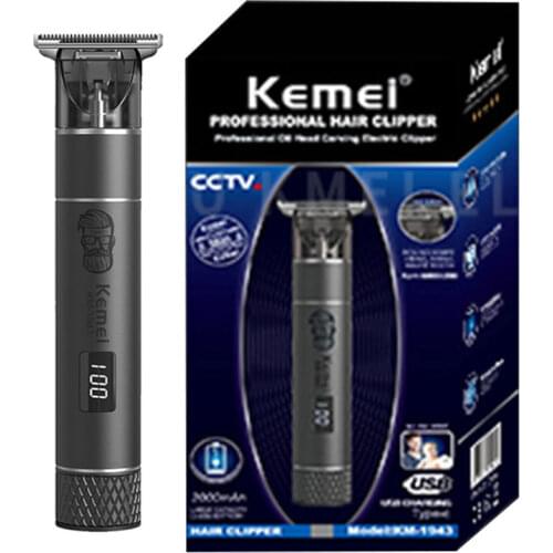 Professional beard hair clipper barber LCD display pro hair trimmer for men electric cordless hair cutter machine home