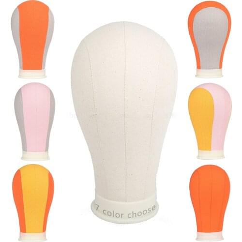 Ruilong Wig Head Canvas Block Holder Mannequin Manikin Stand Professional Styling Making Tools Heads Manequin For Wigs Display
