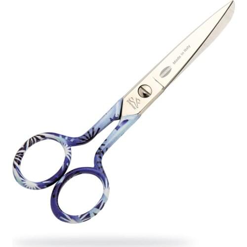 Sewing Scissors decorated with Blue Zebra - MADE IN ITALY(10583)