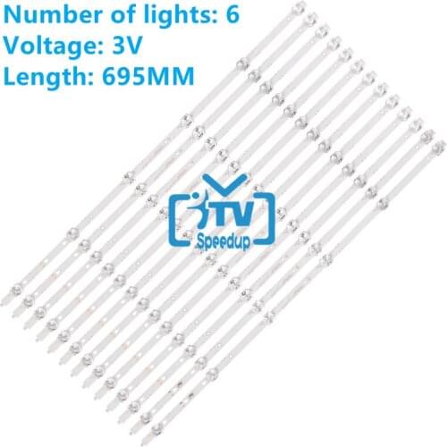 12pcs Light Bar for Xiaomi L70M5-4S JVC LT70MCT300 TV LED70D06B-ZC66AG-03