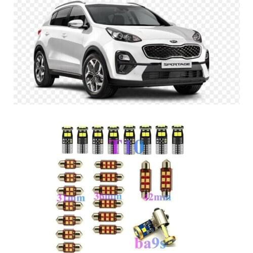 Interior LED Lights Replacement for Kia rio ceed sportage cerato sorento soul Carens Magentis Accessories Package Kit WHITE