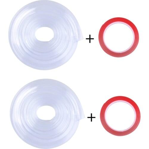 2m Transparent Infant Baby Safety Corner Protection Strip Guards Table Edge Furniture Corner Protector Kids Soft PVC Edge Bumper