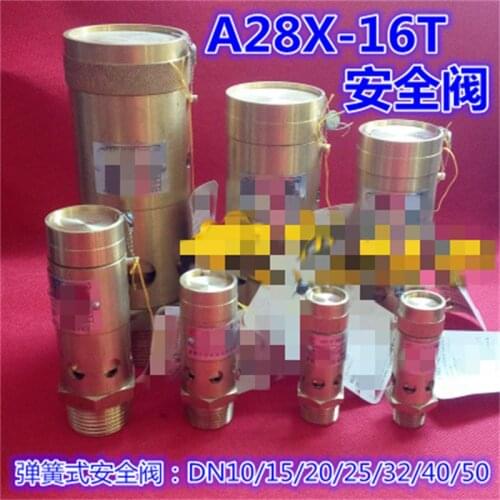 1pc A28X-16T spring-loaded safety valve 4 points DN15 20 25 air compressor safety valve