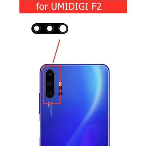2pcs for UMIDIGI F2 Back Camera Glass Lens Rear Camera Glass with 3M Glue for UMIDIGI F2 Replacement Repair Spare Part