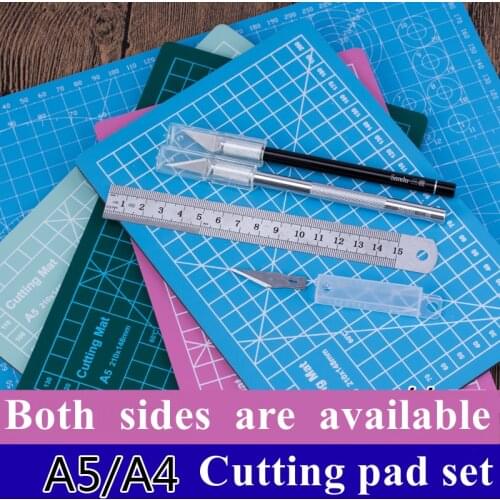 A5 twosided Cutting Mats Cushion Board Handwritten Test Paper Drawing Beauty WorkbeScaling Model Rubber Seal Engraving Board DIY