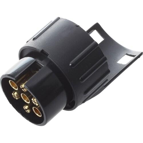 7 To 13 Pin Adapter Trailer 12V Caravan Truck Towbar Towing Electrical Converter N Type Plastic