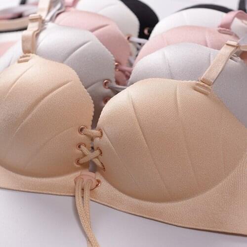 Mozhini Seamless LB bra Small breast Push Up bra sexy pull B female Bra dress Convertible Straps smooth underwear Strapless Bra