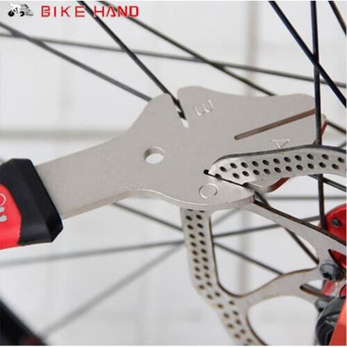 BIKEHAND MTB Bike Disc Rotor Flattening Tool Bicycle Brake Disc Adjuster Bike Disk Tray Correction Tool Cycle Bike Repair Tools