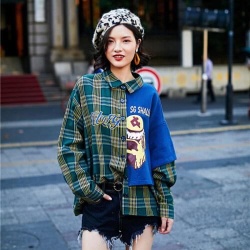 Блузки в клетку BringBring China At AliExpress