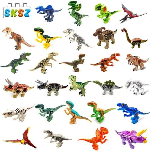 Dinosaur toys Diy Building Block Bricks Dinosaur World Park Big Carnotaurus Pterodactyl Triceratops Big Size Kids Toys Gifts