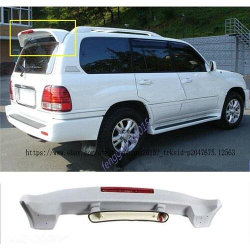 For Toyota Land Cruiser LC80 4500 1991-1996 White Rear Trunk Tail Wing Spoiler