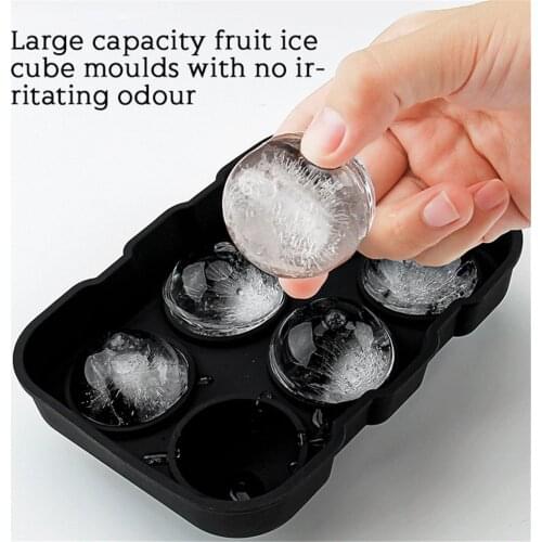 Ice Cube Mold 6-Cavity Silicone DIY Round Ice Ball Tray Candy Cake Chocolate Baking Mould Bakeware 2021 New Arrivals