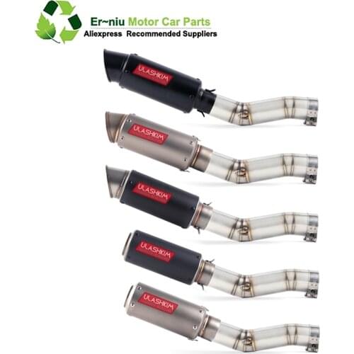 K7 GSXR 600 750 GSXR700 GSXR750 Motorcycle Exhaust Muffler Middle Link Pipe Full System Slip On For Suzuki GSX R600 R700 R750 K7