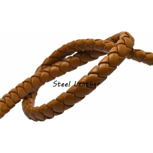 5m/lot Approx 9.5*7mm Leather Rope Bracelet Jewelry Making Flat Braided Cord Rope Accessories Jewelry Findings Handmade Gift