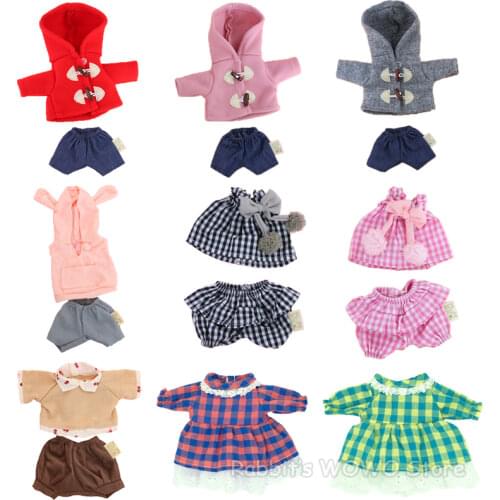 30cm Doll Clothes for Rabbit Cat Bear Plush Toys Coat Sweater Play House Dolls Accessories for 1/6 BJD Dolls Children Gifts