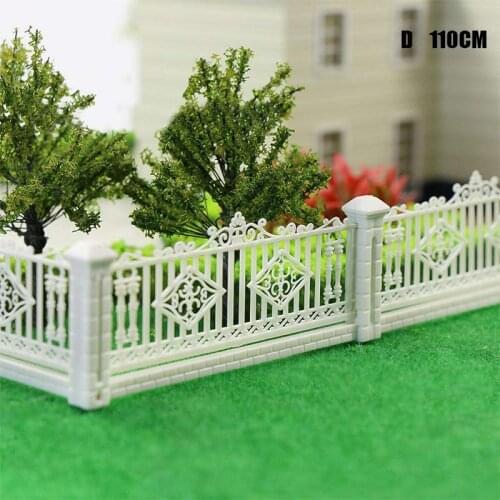 Fence Wall Model Garden Hedge Railing Fence Model for Sand Tables Model Train Railway Building Model Accessories AUG889