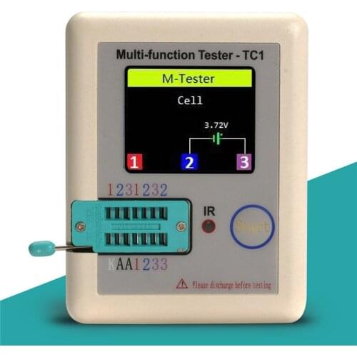 Display Multimeter Multi-functional 1.8inch TFT Backlight Transistor Tester Diode Triode Capacitor Resistor Transistor LCR ESR