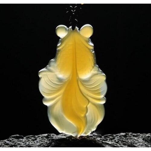 Natural New Arrivals jewelry Pendant Fine jewelry CitrineChalcedony Natural stone necklace Jade Boutique Pendant