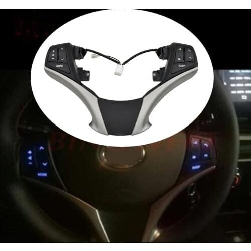 New Bluetooth Audio Steering Wheel Switch with cable with Cruise switch Set 84250-0D120 842500D120 fit For Toyota Yaris 13-16