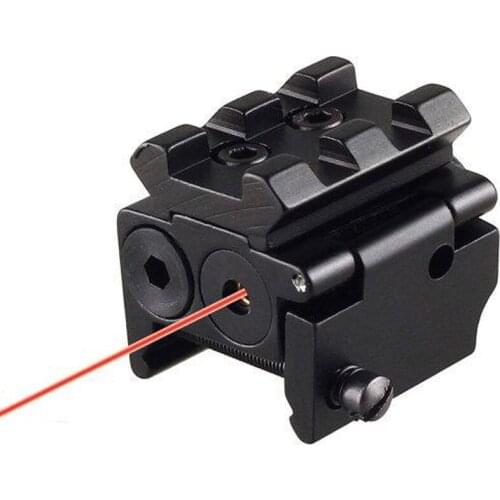 Tactical Hunting Compact Mini Red Dot Laser Sight for Pistol Rifle Scope with Mounts Free Shipping