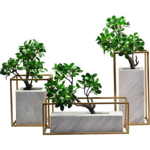 Home Decoration Accessories Geometric Wrought Iron Ornaments Office Desktop Bookshelf Magazine Storage Newspaper Rack ZPJ017