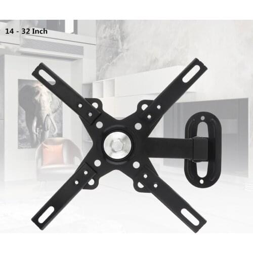 Universal 12KG Adjustable TV Wall Mount Bracket Flat Panel TV Frame Support 30 Degrees with Small Wrench for 14 - 32 Inch