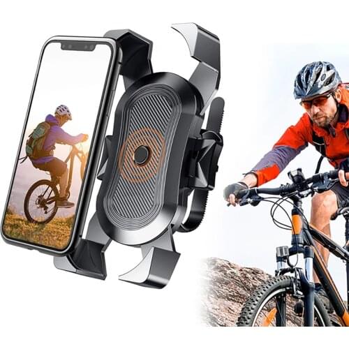 Universal Cycling Phone Holder Clamp Anti-drop Mobile GPS Bracket Bicycle Motorcycle Stand For iPhone Xiaomi Bicycle Accessories