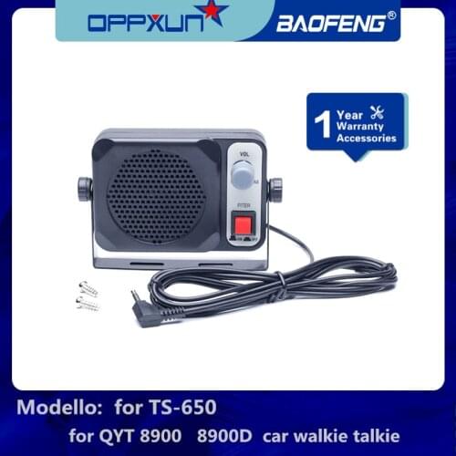 OPPXUN TS-650 Mini External Speaker Ts650 For Yaesu Kenwood ICOM Motorola Ham Radio CB Hf Transceiver Car Walkie Talkie