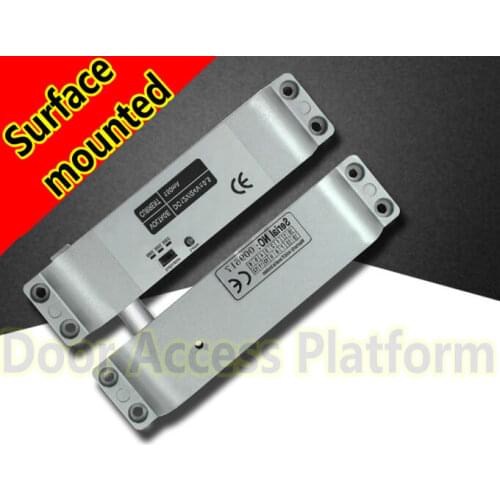 High end Surface mounted Drop Bolt Lock for Door Accesscontroller system, NC Open mountedon the doorframe 4 cables, Not embedded
