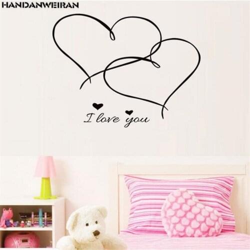 2019 explosion-proof love wall stickers for the bedroom stickers on the wall decoration stickers for the living room home decor