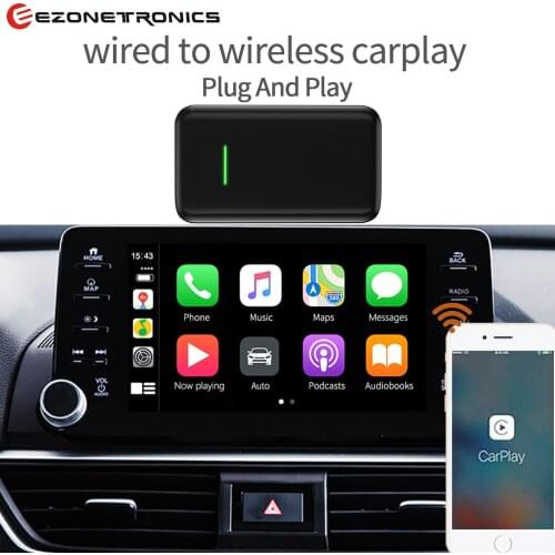Wired to Wireless Carplay Adapter Plug and Play Upgrade Original for Audi Porsche Volvo Benz Volkswagen KIA Hyundai Supports Mirror Link