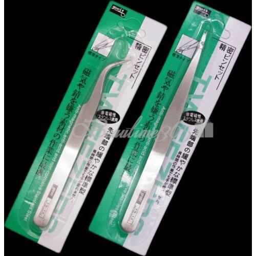 Beads Gems x Rhinestone Tool Pick Art Nail Chaton Eyelash Up Tweezers 2 Pearls