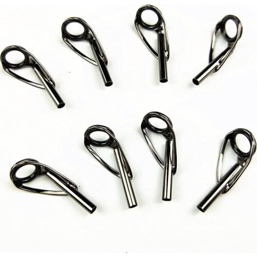FST with SIC Ring Fishing rod guide tops #6 & #8 Grey color Standard tip top for spinning and castin 10pcs / bag