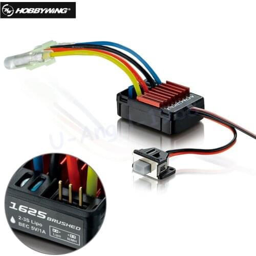 Original Hobbywing QuicRun 1625 25A Brushed ESC for 1/16 1/18 Brushed Speed Controllers wholesale
