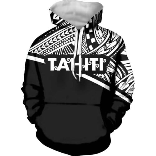 HYCOOL Polynesian Tribal Tahiti Vintage Spring and summer Sweatshirt Women Korean Print Hoodie Women Fashion Clothe Hoodies