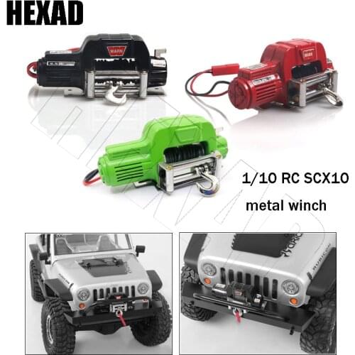 Simulation Remote Control Climbing Car Radio Control Full Metal Winch Suitable For 1/10 TRX-4 Axial SCX10 RC4WD D90 Car Truck