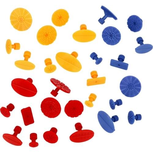 10pcs/set Paint Dent Repair Tool Auto Body Dent Paintless Repair Dent Puller Plastic Glue Tabs Car Repair Tool Auto PDR Tool Kit