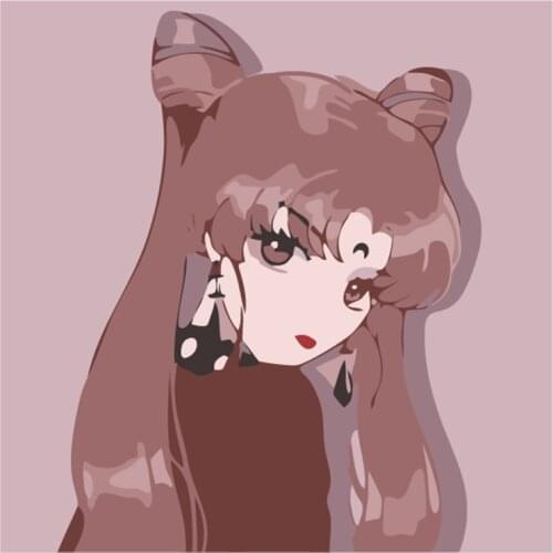 DIY Painting Digital Picture Coloring Zero-based Hand-painted Oil Painting Cartoon Characters Unique Gift Home Decor