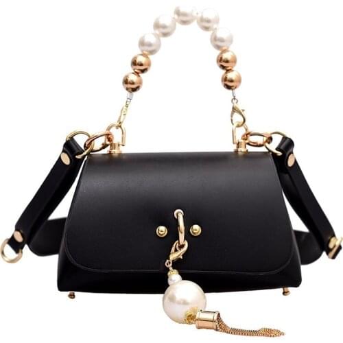 Mini Crossbody Bags For Women Metal Chain Pearl Clutches Fashion Small Handbags For Women Ladys Shoulder Bags Bolsa Feminina