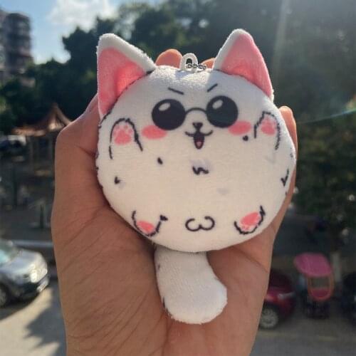 Anime Jujutsu Kaisen Gojo Satoru Cute Cat Plush Stuffed Pendant Dango Dolls Toy Cartton Keychain Schoolbag Bag Keyring Cosplay