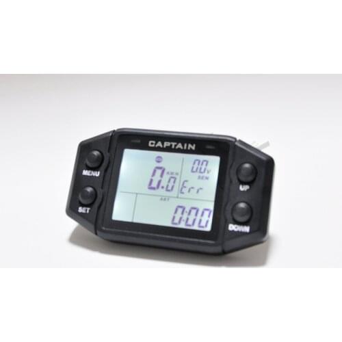 Multifunction Hour Meter Digital Self Powered Engine Tachometer Speed Meter with Voltmeter Service Reminder Gauge
