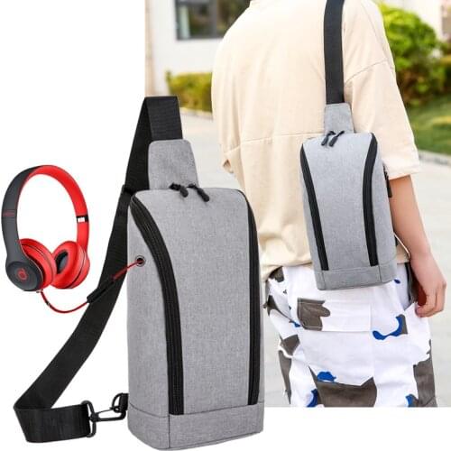 Fashion chest bag Trendy large capacity wild simple intimate headphone jack design Outdoor shoulder bag 1924
