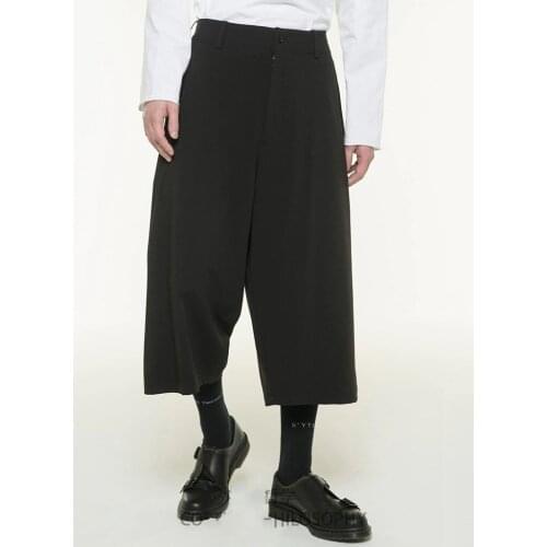 Fashion NEW Men and womens casual slacks straight-legged pants eight-minute skirts and pants