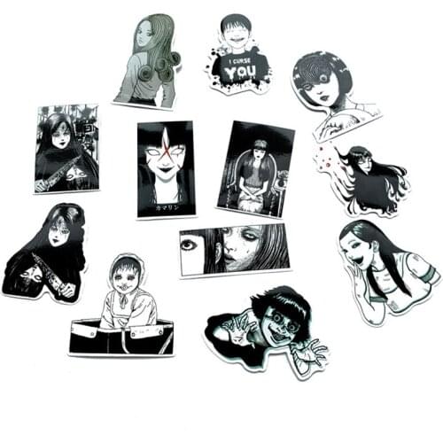 21Pcs/lot Another Face Tomie Revenge Sticker Decal For Car Laptop Bicycle Motorcycle Notebook skateboard Waterproof Stickers