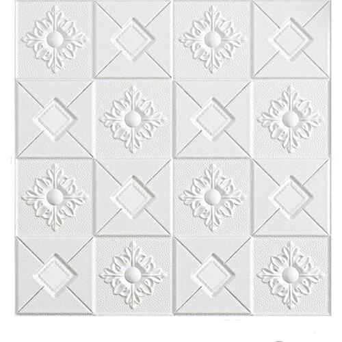 3D ceiling wall stickers self-adhesive Roof ceiling decorative stickers for living room bedroom TV background foam wallpaper