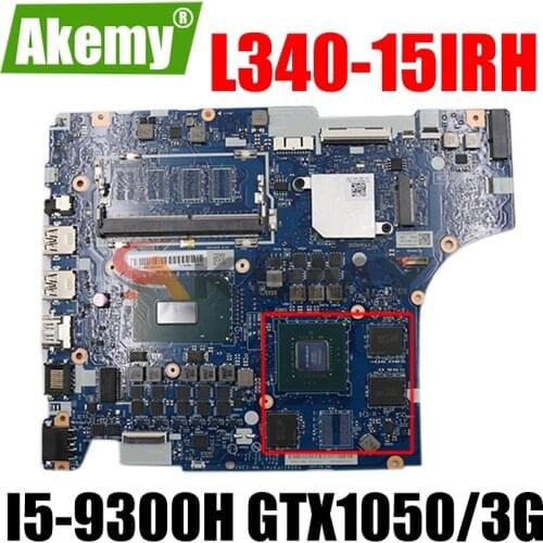 Original For Lenovo L340-15IRH Laptop Motherboard With CPU I5-9300H GTX1050/3G 5B20S44136 5B20S42311 NM-C362 100% fully Tested