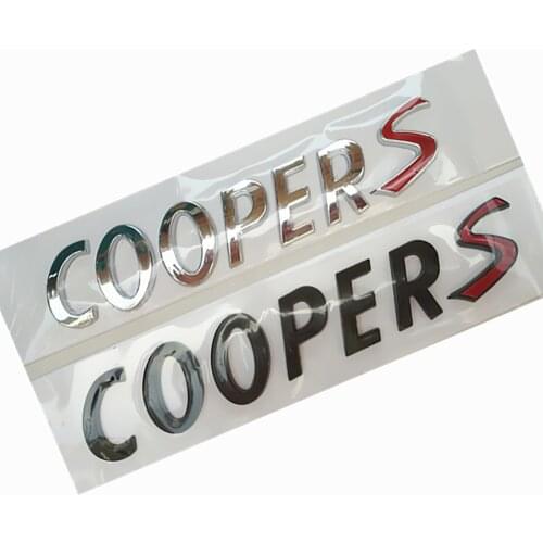 Suitable for BMW Mini car standard MINI COOPER S modified letter car sticker trunk decorative sticker