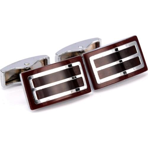 Luxury Navy Red Design Silver Plated Cufflinks Mens Buisness Shirt Accessory Hot Selling Mens Jewelry Wedding Groom Cufflinks