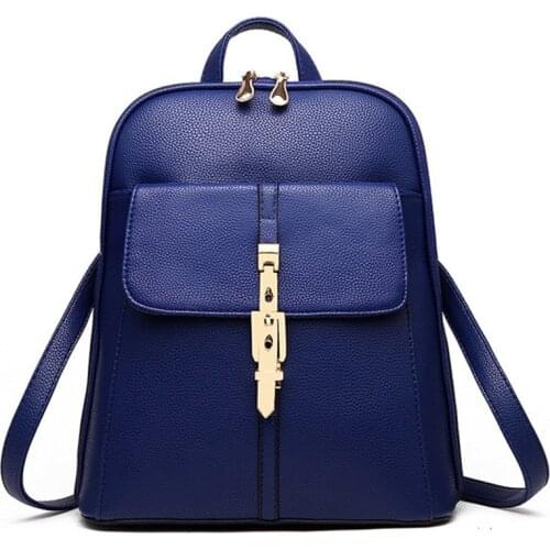 Women Backpack PU Female backpacks Leather School Bags Large Capacity School Bag for Girls Zipper Shoulder Bags high quality